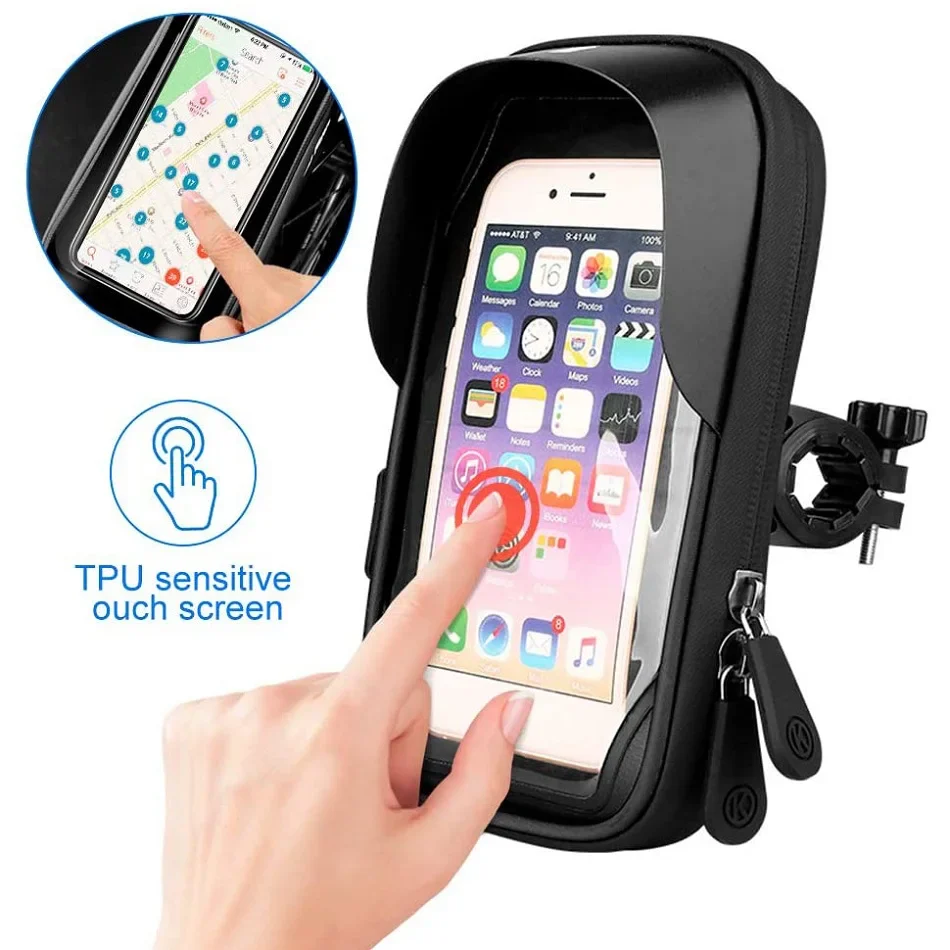 Motorcycle Handlebar  Waterproof Universal Phone Holder - Image 4