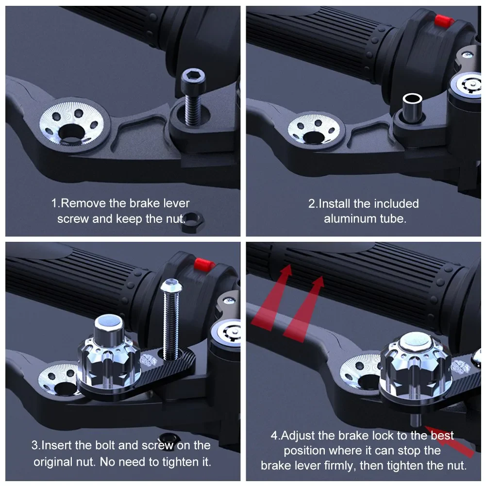 Motorcycle Safety Parking Handlebar Brake Lock - Image 10