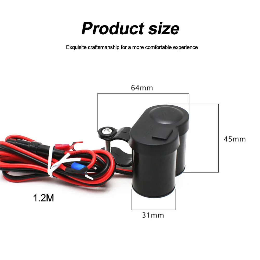 Motorcycle Waterproof Handlebar USB Charger - Image 3