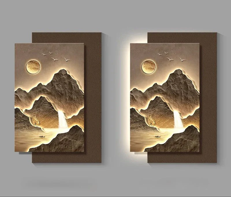 Mountain Landscape Modern Wall Art - Image 8
