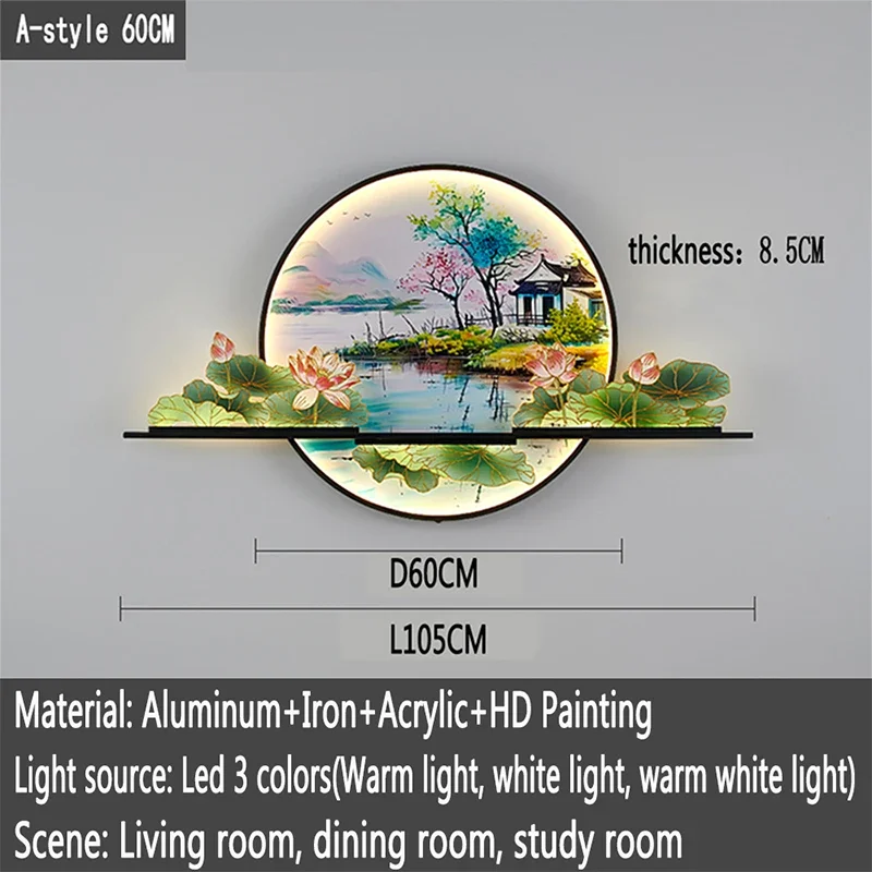 Mountain Sunset Scene LED Wall Lamp - Image 10