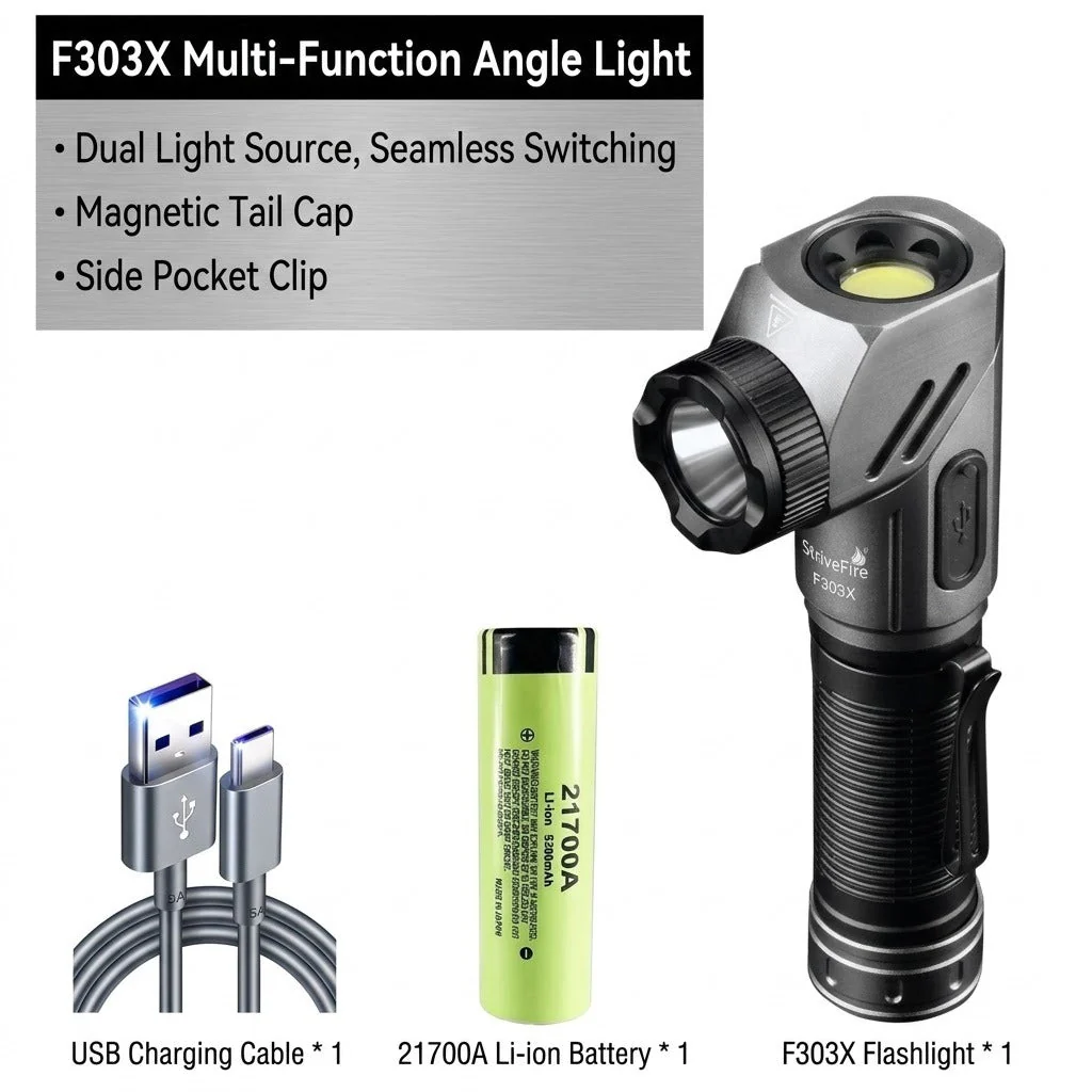 Multi-Angle EDC Magnetic Work Flashlight - Image 7