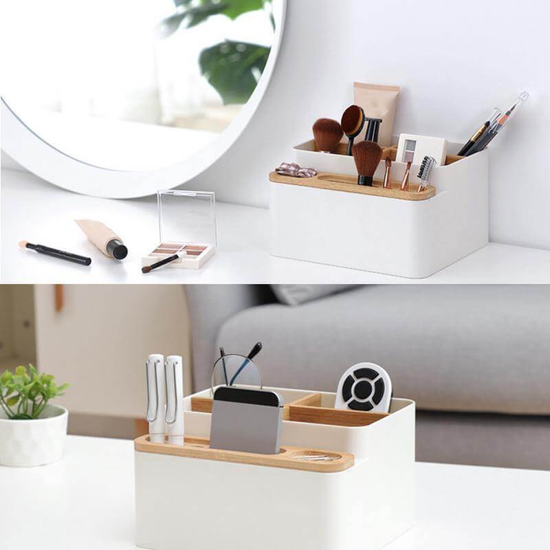 Multi-function 4 Grid Desktop Organizer - Image 3