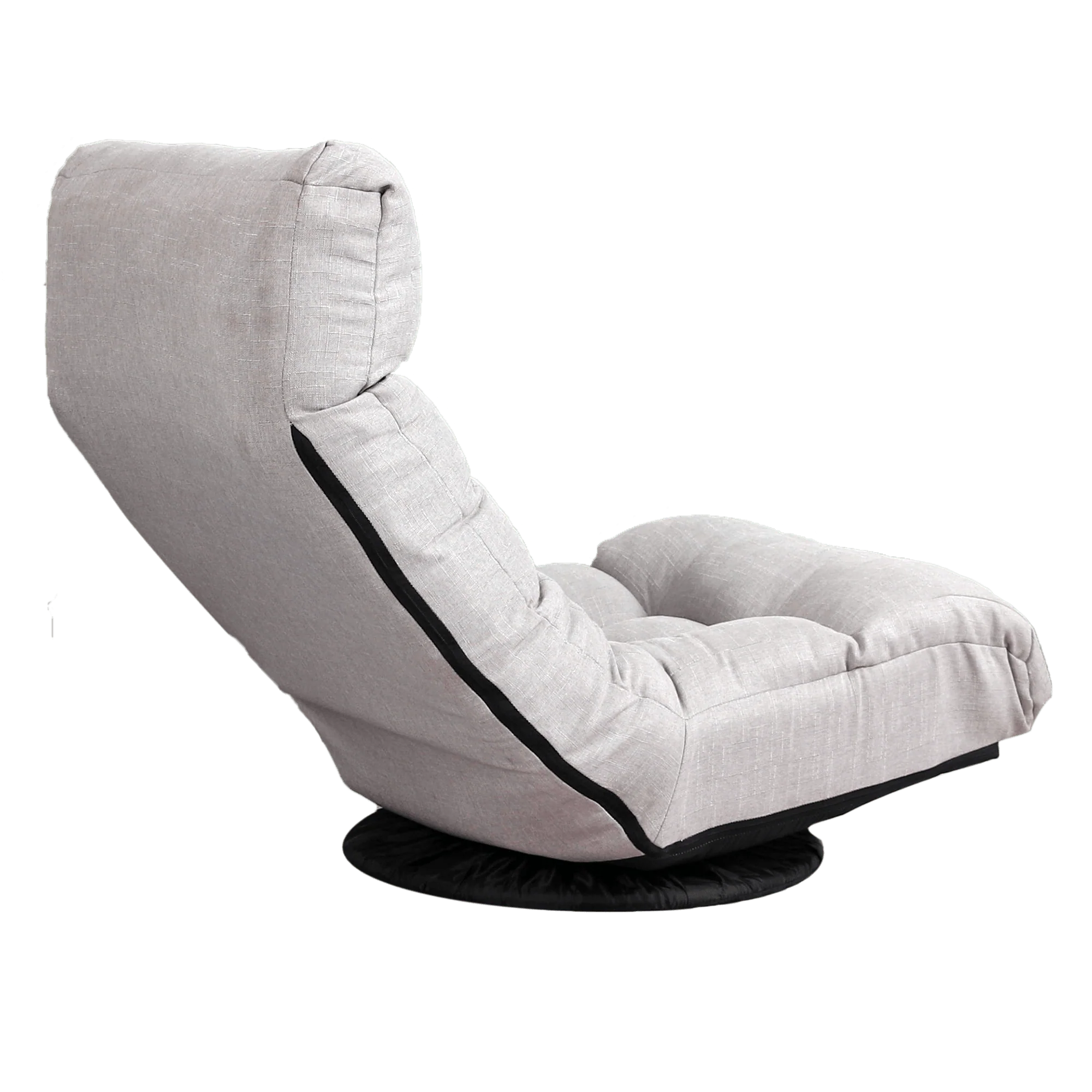 Multi-Functional Reclining Single Floor Chair with Ottoman - Image 9