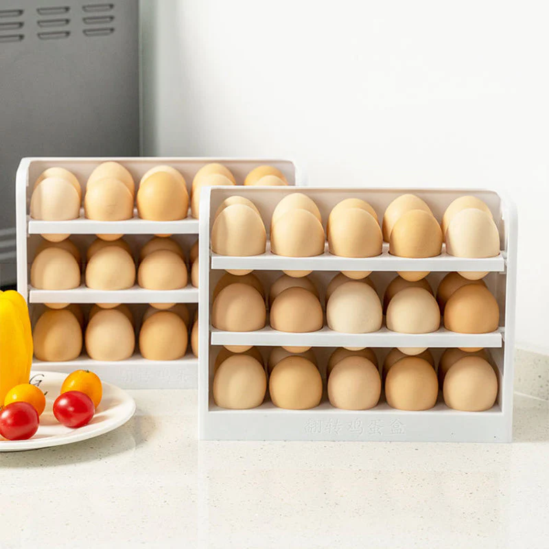 Multi-Layer Practical Egg Fridge Organizer Box - Image 4