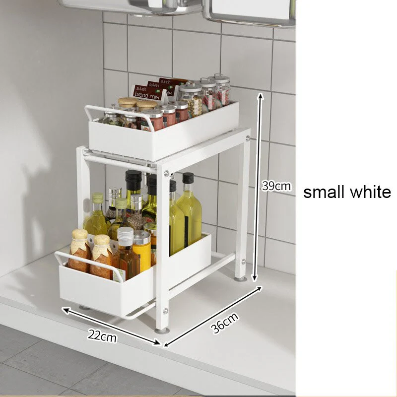 Multi-Layer Under Sink Cabinet Organizer Shelf - Image 3