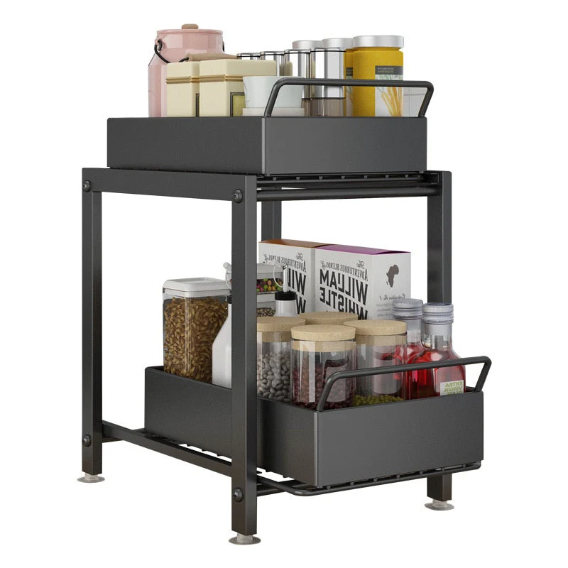Multi-Layer Under Sink Cabinet Organizer Shelf - Image 8