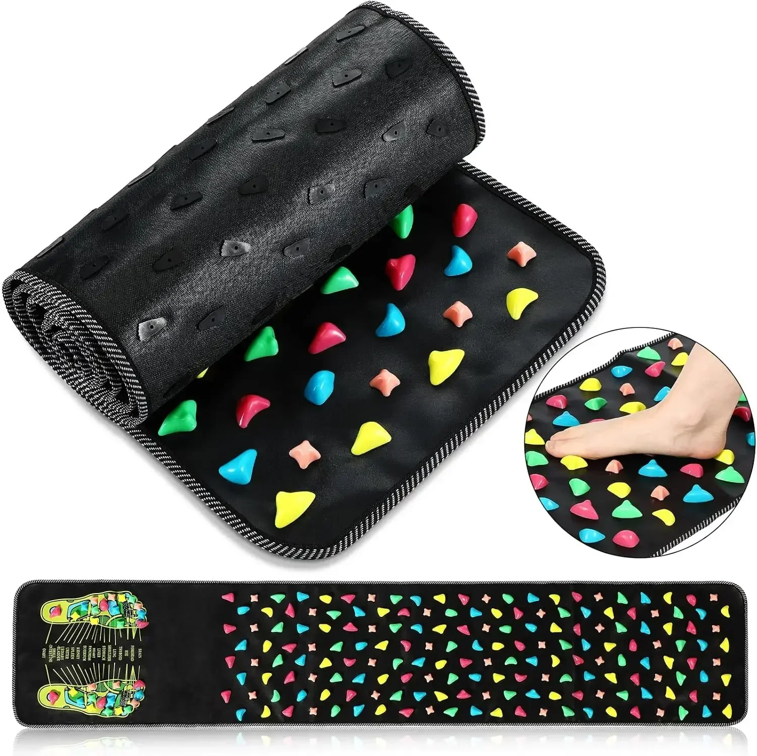 Multi-Point Reflexology Stress Relief Foot Massage Mat - Image 2