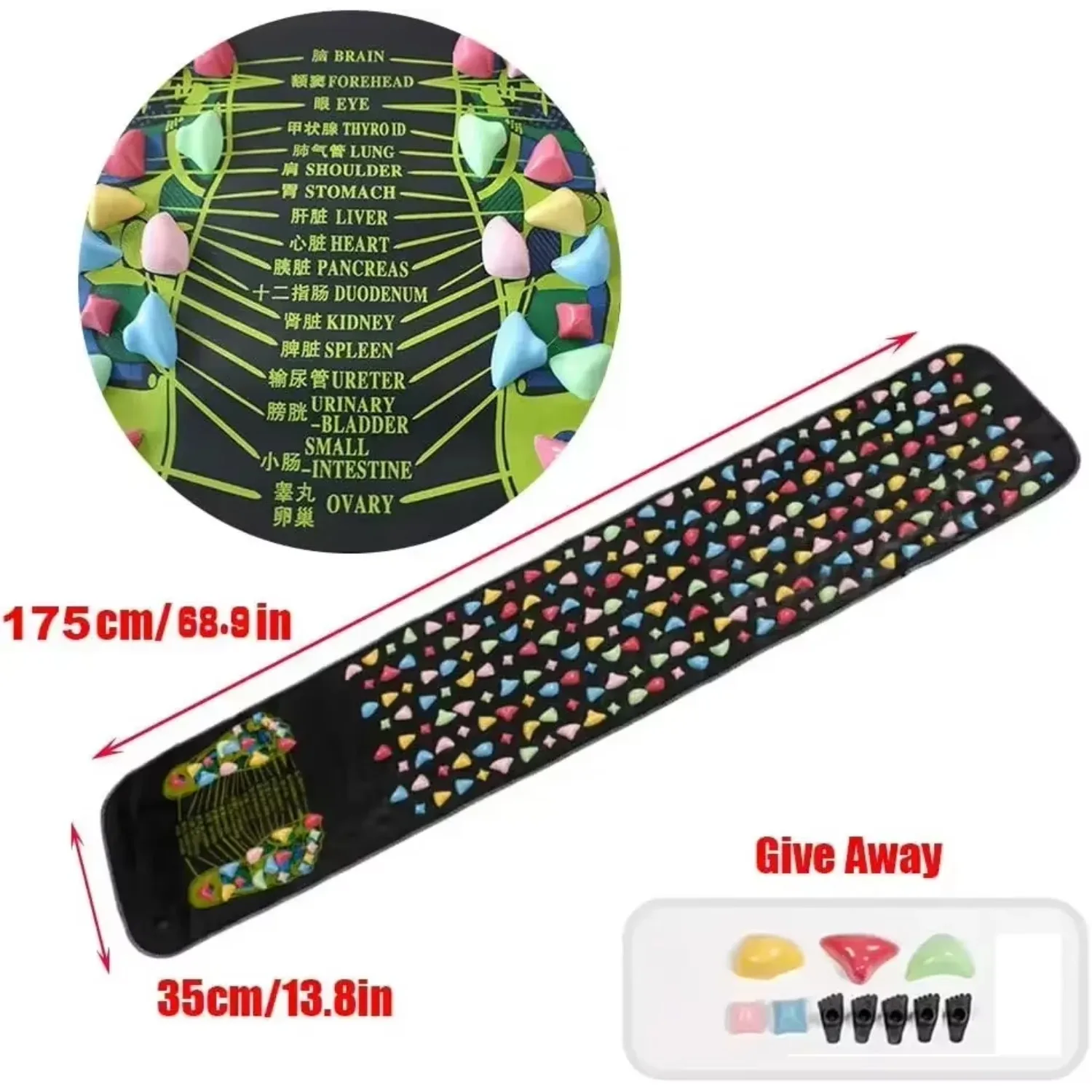 Multi-Point Reflexology Stress Relief Foot Massage Mat - Image 4