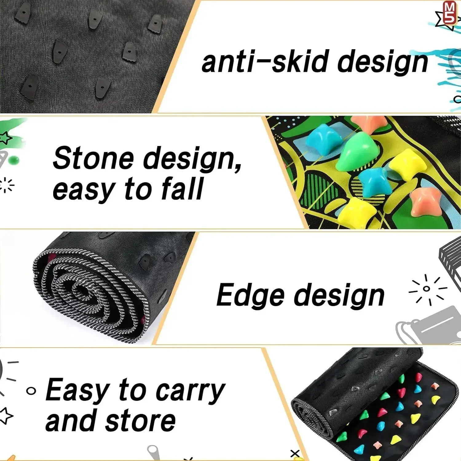 Multi-Point Reflexology Stress Relief Foot Massage Mat - Image 7