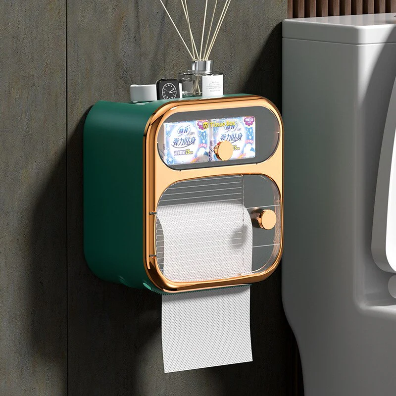 MultiBox Wall-Mounted Toilet Paper Towel Storage Box - Image 9