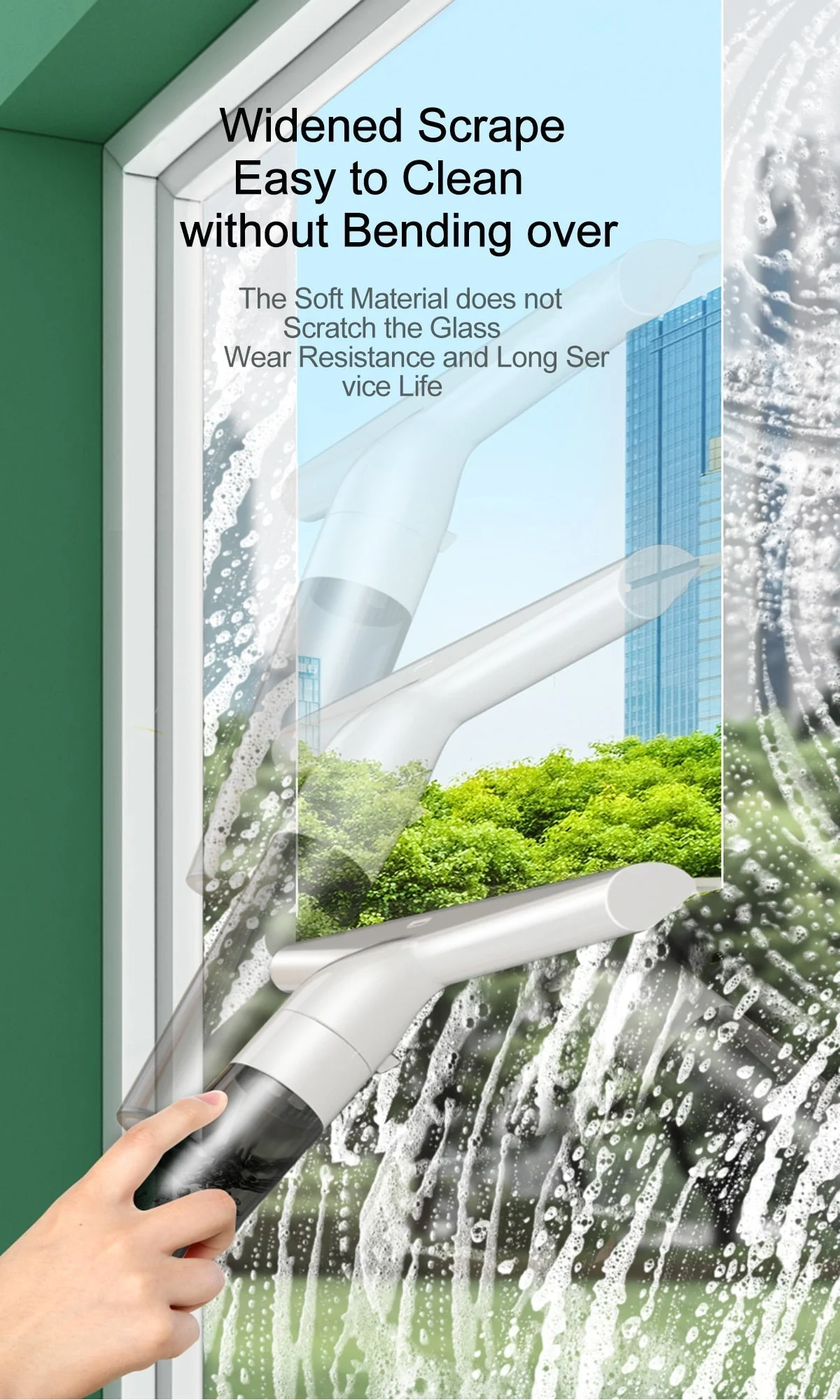 Multifunctional Adjustable Window Cleaning Wiper Brush - Image 10
