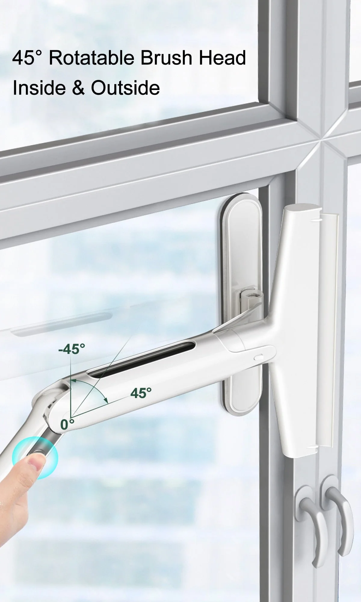 Multifunctional Adjustable Window Cleaning Wiper Brush - Image 12