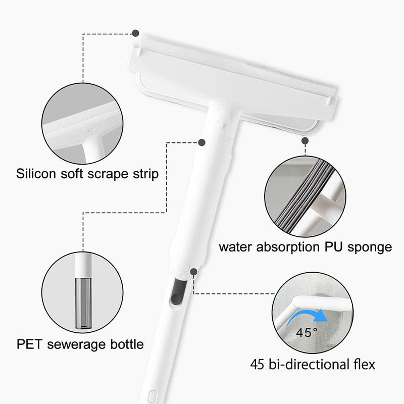 Multifunctional Adjustable Window Cleaning Wiper Brush - Image 4