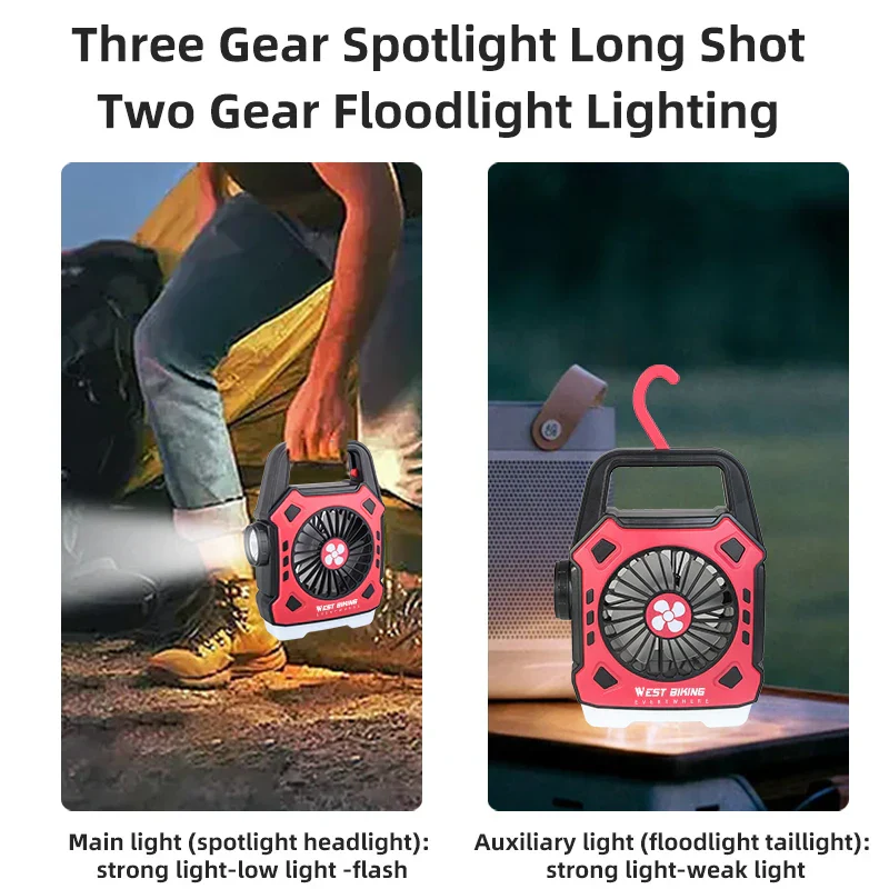 Multifunctional Adventure Cooling Fan Light - Image 5