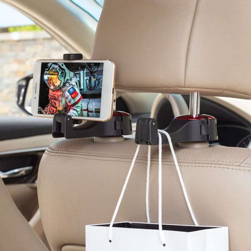 Multifunctional Car Back Seat Phone Holder Hanger