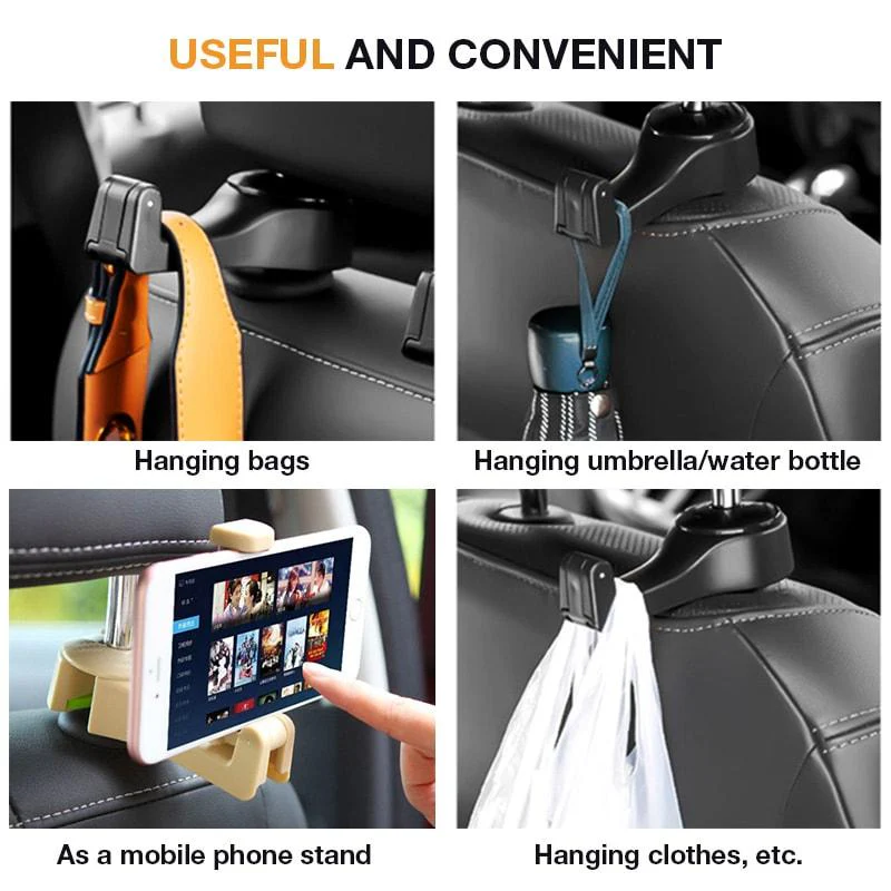 Multifunctional Car Back Seat Phone Holder Hanger - Image 3