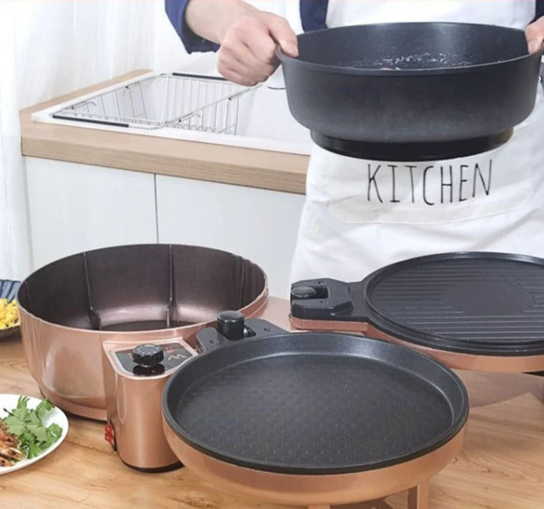 Multifunctional Double-sided Electric Baking Pan - Image 3