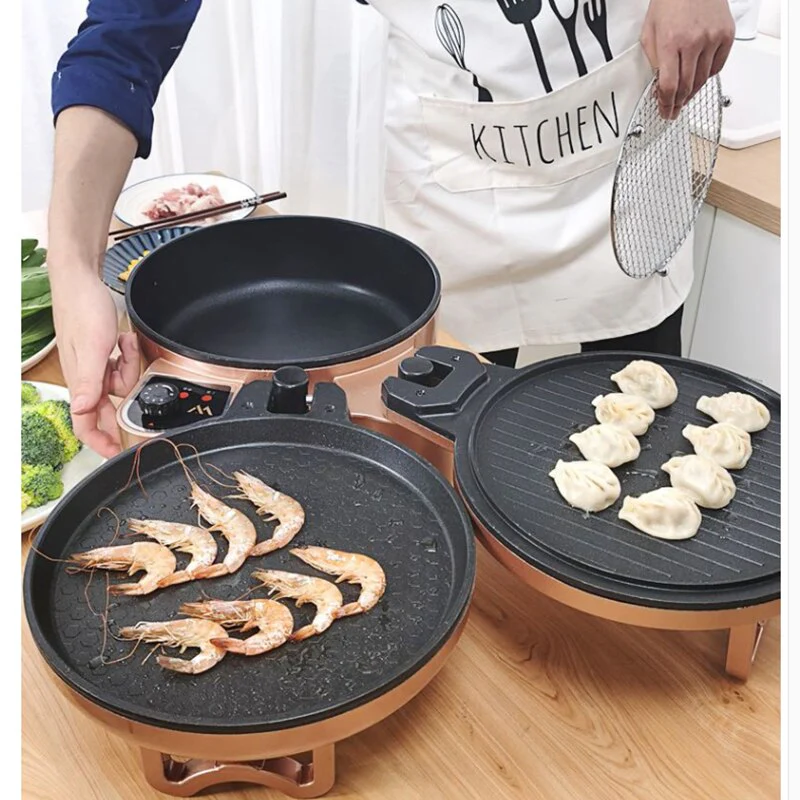 Multifunctional Double-sided Electric Baking Pan - Image 4