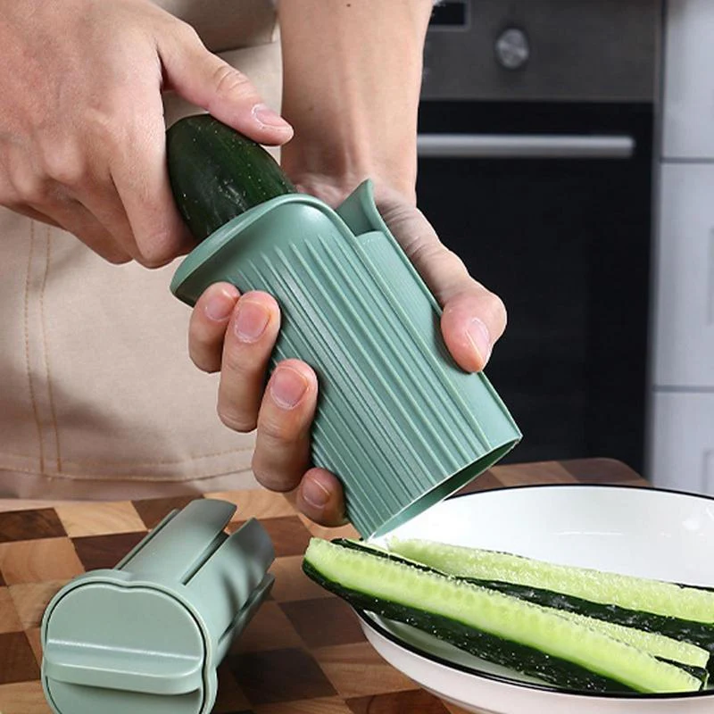 Multifunctional Easy Chop Manual Pump Vegetable Slicer - Image 3