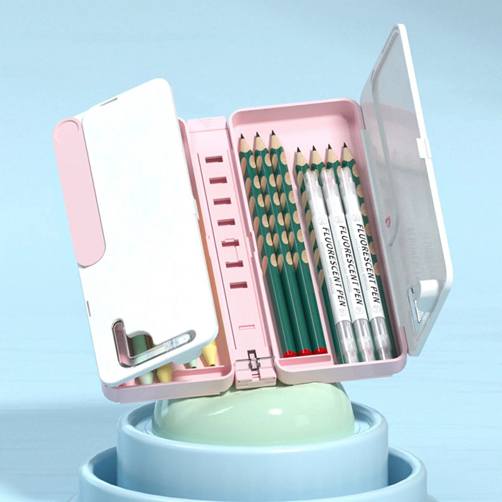 Multifunctional Foldable Book Holder Stationery Box - Image 8