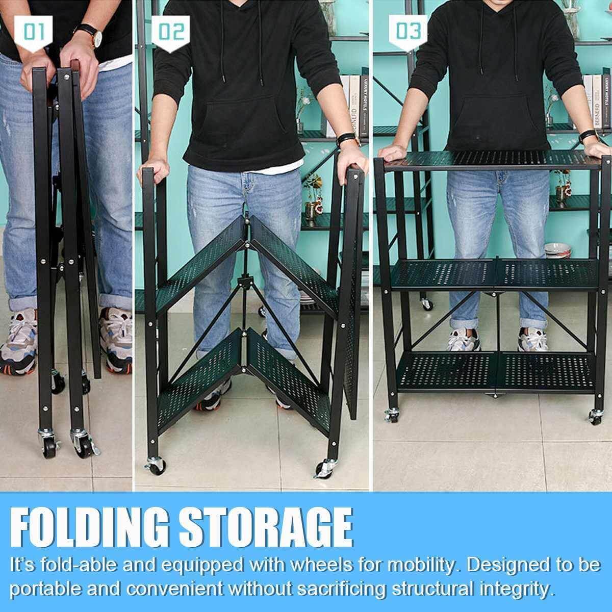 Multifunctional Foldable Storage Rack Organizer - Image 8