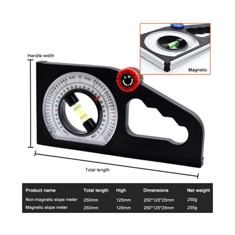 Multifunctional Magnetic Protractor Angle Finder Slope Meter - Image 7