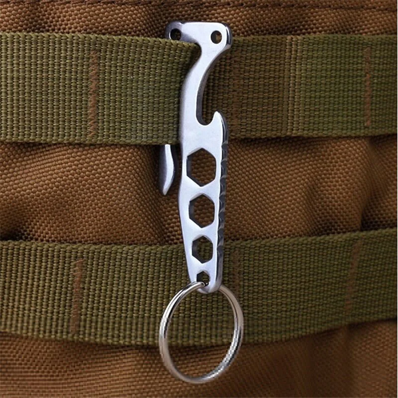 Multifunctional Outdoor Wrench Pocket Tool Keychain - Image 2