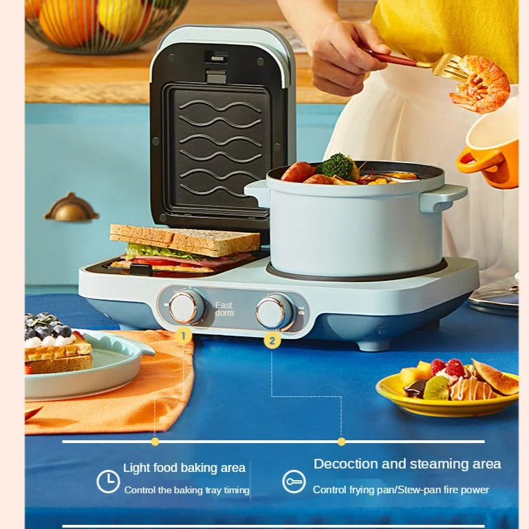 Multifunctional Sandwich Toaster Breakfast Maker - Image 2