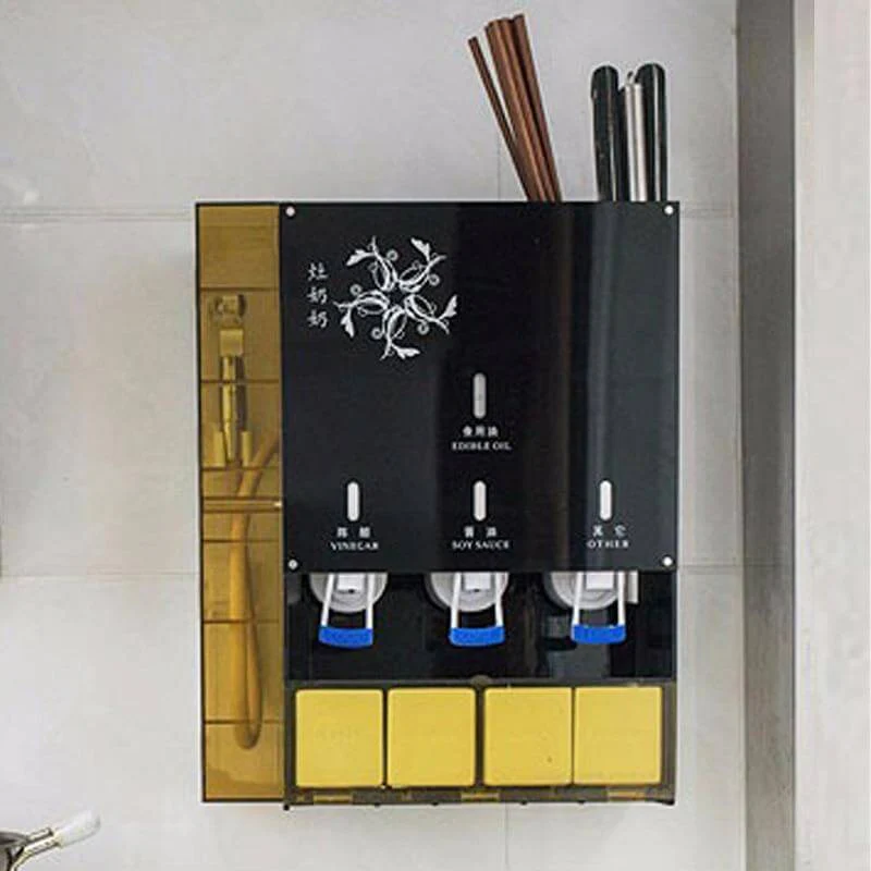Multifunctional Seasoning Organizer with Oil Pump - Image 4