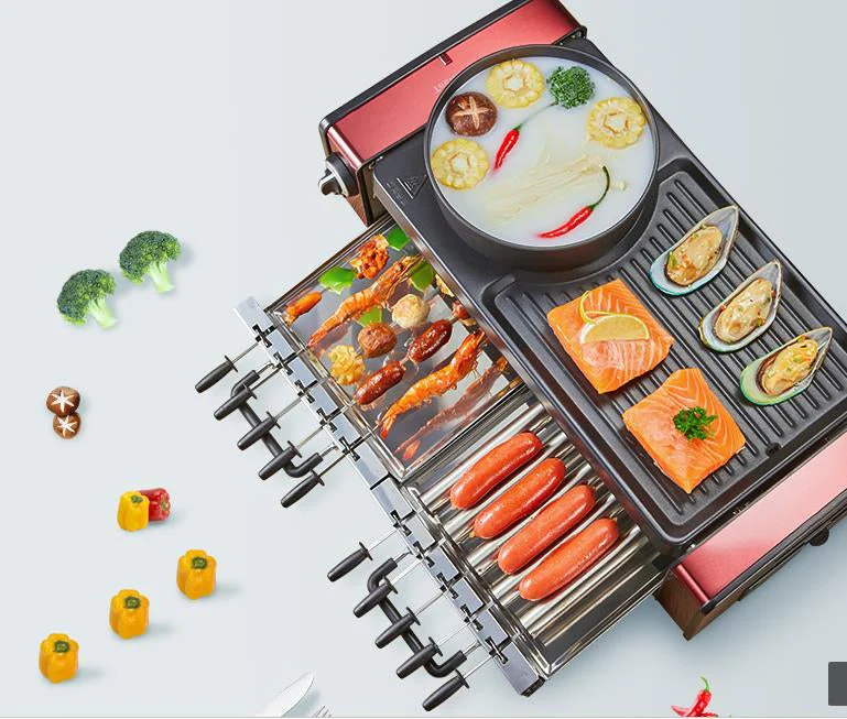 Multifunctional Smokeless Non-Stick Indoor Grill - Image 4
