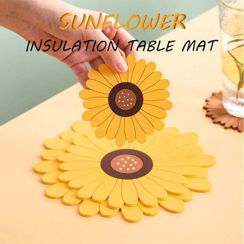 Multifunctional Sunflower Table Mat Coaster - Image 15