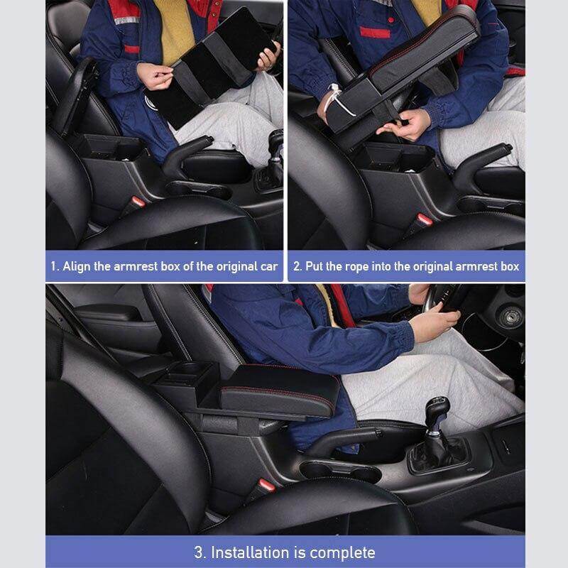 Multifunctional Universal Car Armrest Storage Box - Image 3
