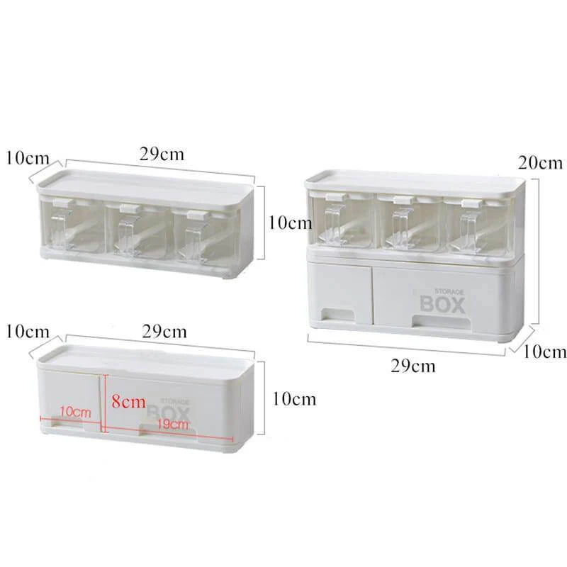 Multiple Boxes Seasoning Herb Kitchen Organizer - Image 11