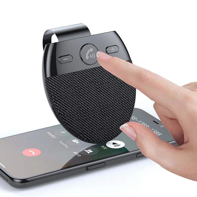 Multipoint Wireless Bluetooth Sun Visor Car Speaker - Image 2