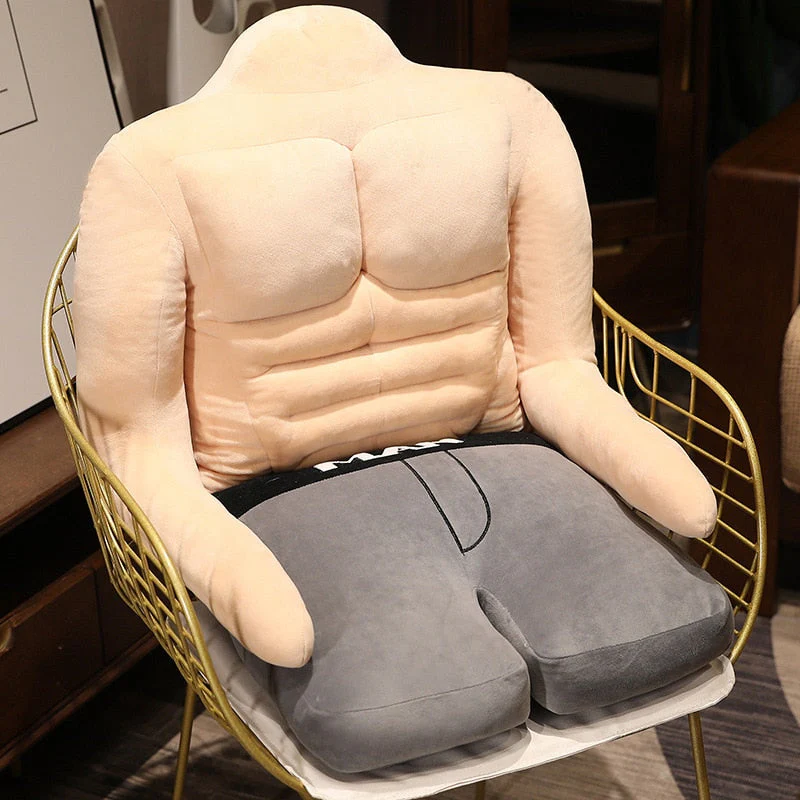 Muscle Man Strong Cuddly Body Pillow Cushion - Image 4