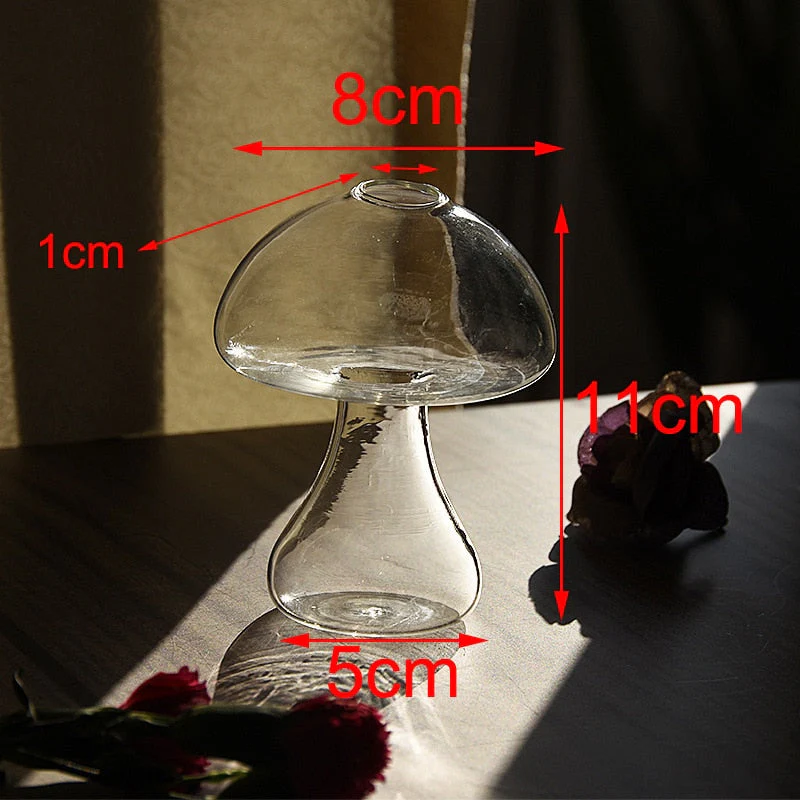 Mushroom Inspired Elegant Glass Vase - Image 5