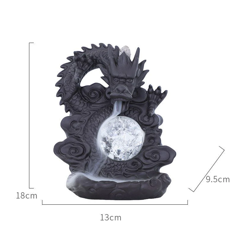 Mystic Dragon Lucky Clay Waterfall Burner - Image 6