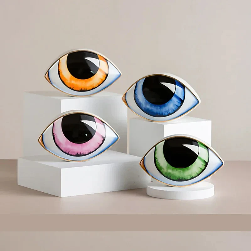 Mystic Eye Sculpture Ceramic Home Decor - Image 2