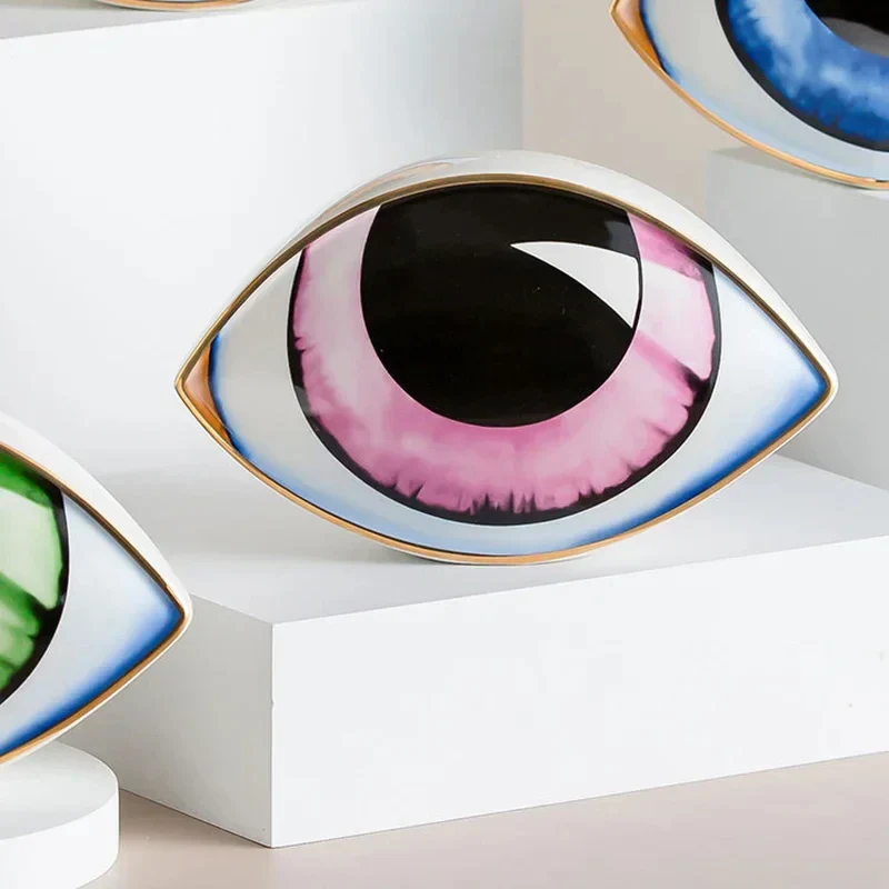 Mystic Eye Sculpture Ceramic Home Decor - Image 4