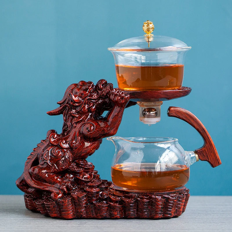 Mystic Golden Dragon Teapot - Image 5