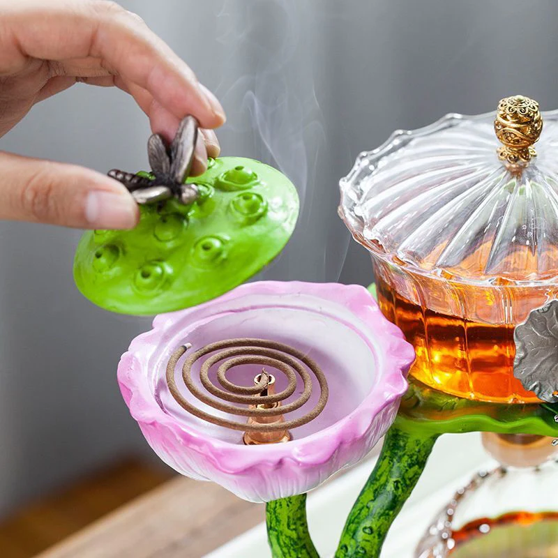 Mystic Lotus Incense Teapot - Image 3