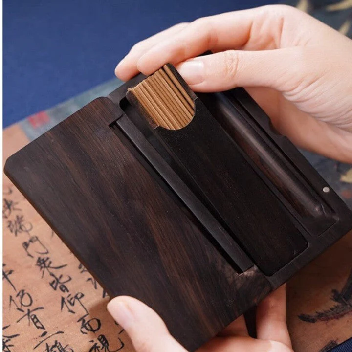 Mystic Portable Wood Incense Box - Image 6