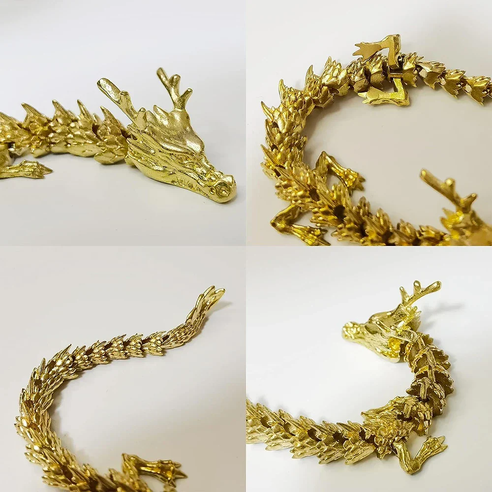 Mystic Scales 3D Brass Dragon Home Decor - Image 2