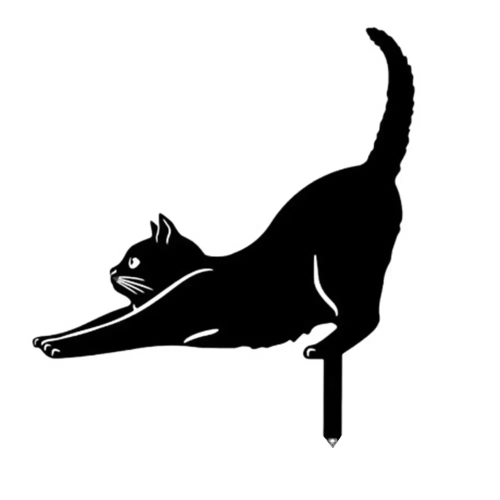 Mystical Black Cat Creative Garden Figure - Image 9