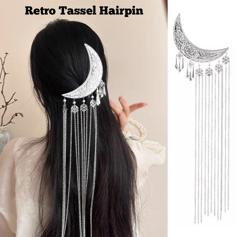 Mystical Moon Shape Hair Clip - Image 6
