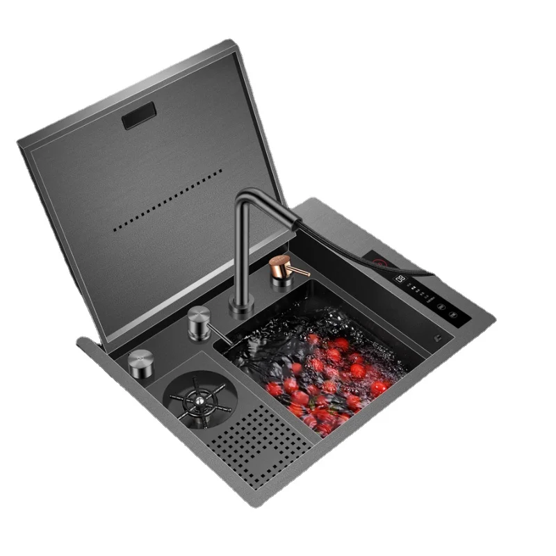 Nano Black Luxury Hydro Purification Hidden Kitchen Sink - Image 4