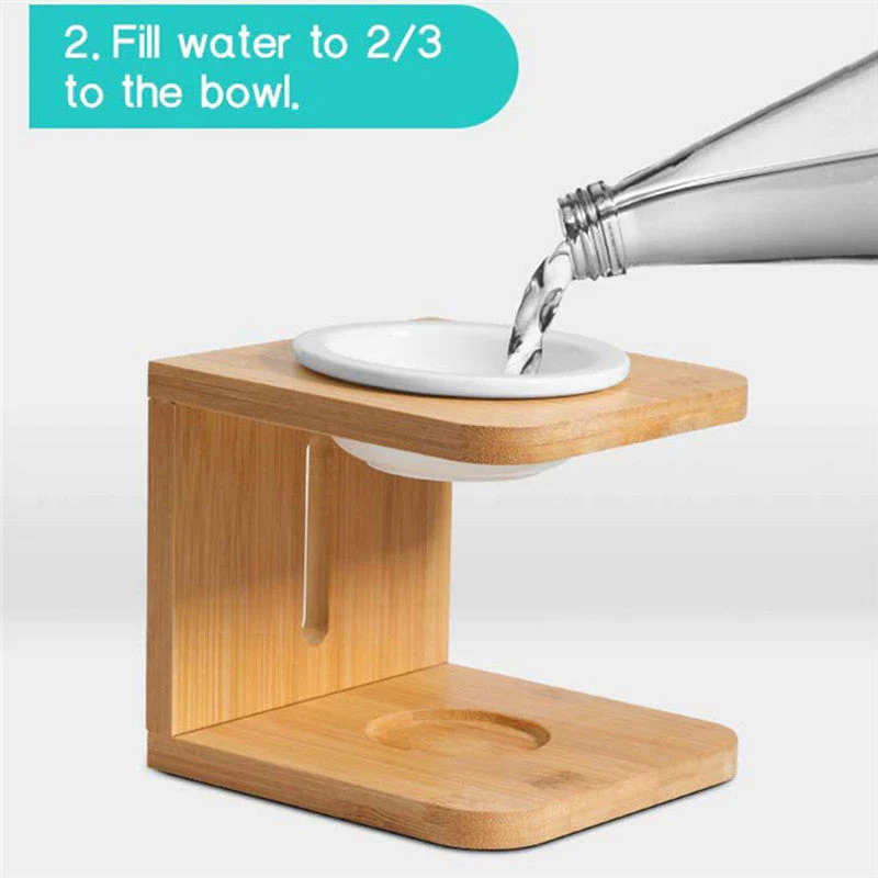 Natural Bamboo Candle Essential Oil Incense Burner - Image 8
