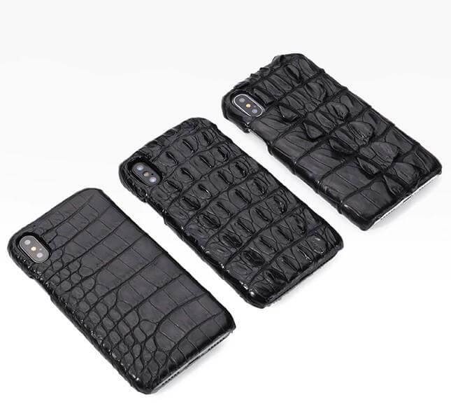 Luxury Natural Crocodile Skin Case for iPhone Models - Image 2