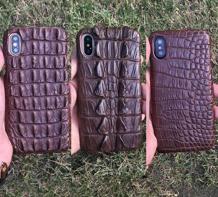Luxury Natural Crocodile Skin Case for iPhone Models - Image 3